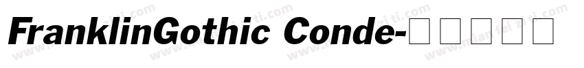 FranklinGothic Conde字体转换